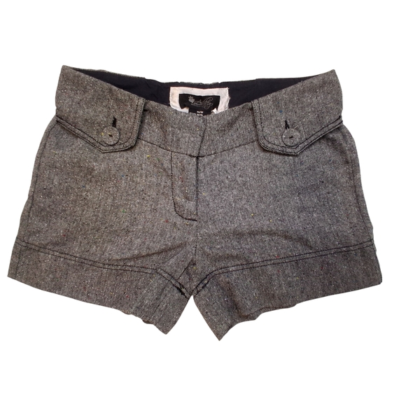 other Pants - High Waist Gray Textured Shorts